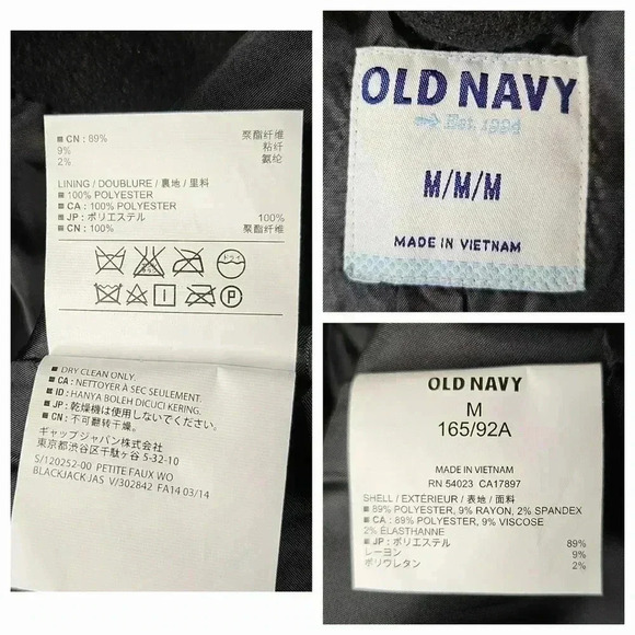 Old Navy Women's Black Soft Mock Neck Button Front Dress Jacket Size Medium - Picture 2 of 5